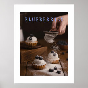 Blauwbessen Keukenkunst Poster
