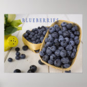 Blauwbessen Keukenkunst Poster (Voorkant)