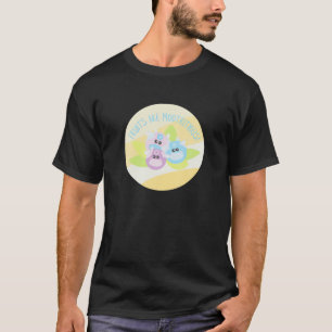 Blauwbessen Koe Fruitjes zijn niet-buigzame Cartoo T-shirt