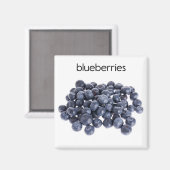 Blauwbessen Koelkast Magnet (Voorkant / Achterkant)