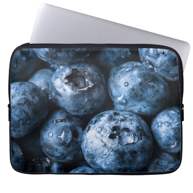 Blauwbessen Laptop Sleeve (Voorkant)