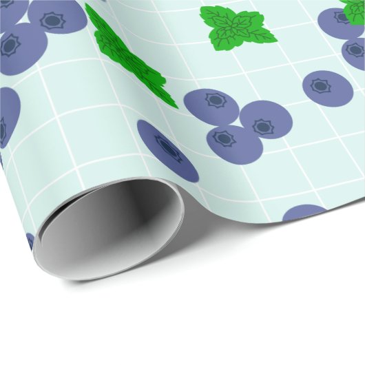 Blauwbessen met onmiddellijke verpakking  cadeaupapier (Rol Hoek)