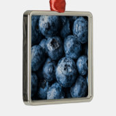 Blauwbessen Metalen Ornament (Rechts)
