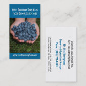 Blauwbessen om te eten! visitekaartje (Voorkant / Achterkant)