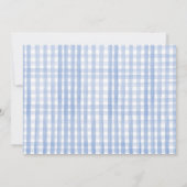 Blauwbessen op de eerste dag van de geboorte kaart (Achterkant)