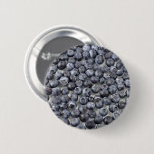 Blauwbessen op glas ronde button 5,7 cm (Voorkant /achterkant)
