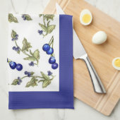 Blauwbessen op keukenhanddoek voor wijnstokken, gr (Quarter Fold)