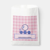 Blauwbessen op maat gesneden bakkerijverpakkingen bedankzakje (Voorkant)