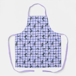 Blauwbessen op schort met de blauwbes bederf