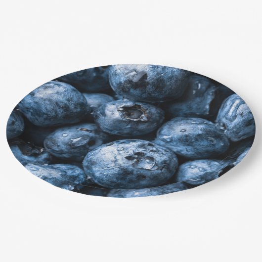 Blauwbessen Papieren Bordje (Gekanteld)