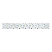 Blauwbessen Pattern Satin Ribbon Satijnen Lint (Voorkant)