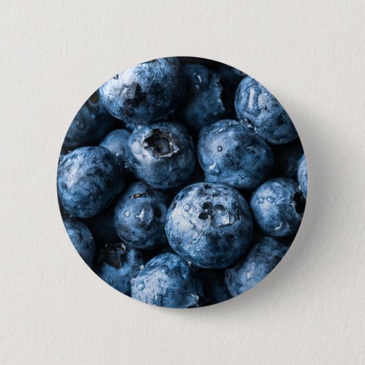 Blauwbessen Ronde Button 5,7 Cm (Voorkant)