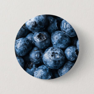 Blauwbessen Ronde Button 5,7 Cm