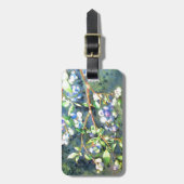 Blauwbessen, schilderij van romantische Waterverf Bagagelabel (Voorkant verticaal)