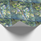 Blauwbessen, schilderij van romantische Waterverf Cadeaupapier (Hoek)