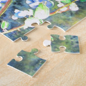 Blauwbessen, schilderij van romantische Waterverf Legpuzzel (Zijkant)