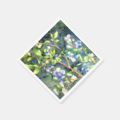 Blauwbessen, schilderij van romantische Waterverf Servet (Hoek)