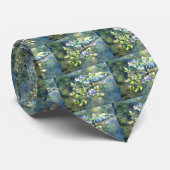 Blauwbessen, schilderij van romantische Waterverf Stropdas (Opgerold)