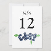 Blauwbessen vieren zomerhuwelijk kaart (Voorkant)