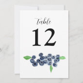 Blauwbessen vieren zomerhuwelijk kaart (Achterkant)