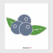 Blauwbessen, vinylStickers, op maat gesneden Sticker (Vel)