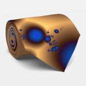 Blauwbessen vormen Abstracte fractale kunst Stropdas (Opgerold)