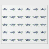 Blauwbessen waterverf keukengerei cadeaupapier (Vlak)