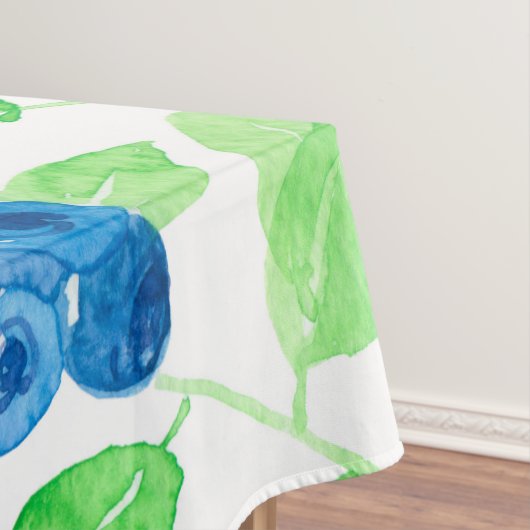 Blauwbessen waterverf patroon tafelkleed (Voorbeeld)