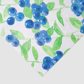Blauwbessen waterverf patroon tissuepapier (Detail)