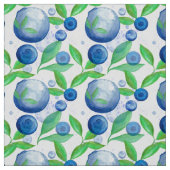 Blauwbessen Waterverf Pattern Kitchen Stof (Swatch)