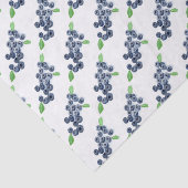 Blauwbessen waterverf Voedingsbessen Patroon Tissuepapier (Detail)
