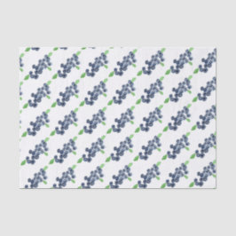 Blauwbessen waterverf Voedingsbessen Patroon Tissuepapier