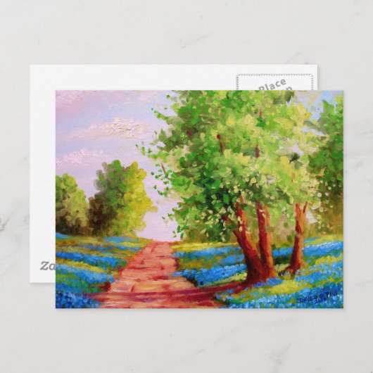 Blauwbijen Briefkaart (Voorkant / Achterkant)