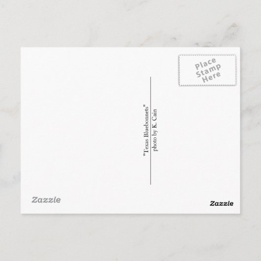 Blauwbijen Briefkaart (Achterkant)