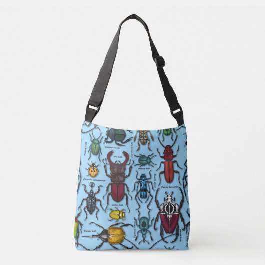 Blauwbijen Crossbody Tas (Voorkant)