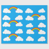 Blauwbijen en regenbogen - cadeaubonen cadeaupapier (Vlak)