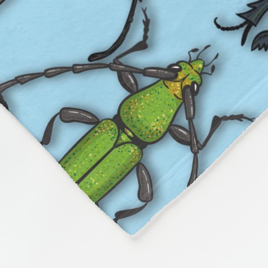 Blauwbijen Fleece Deken (Hoek)