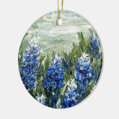 Blauwbijen Keramisch Ornament (Links)