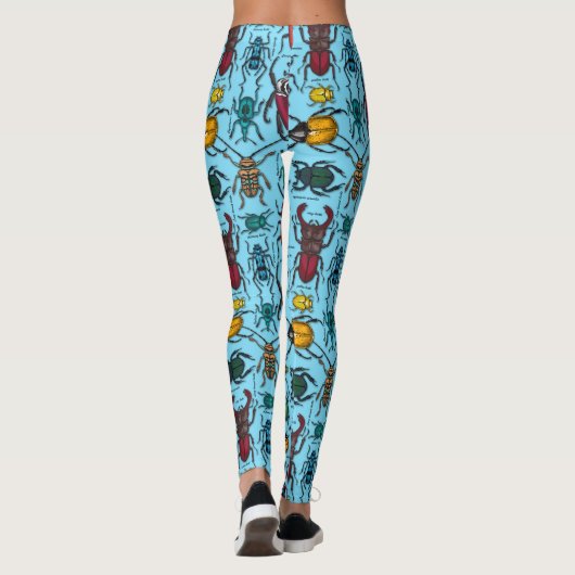 Blauwbijen Leggings (Achterkant)