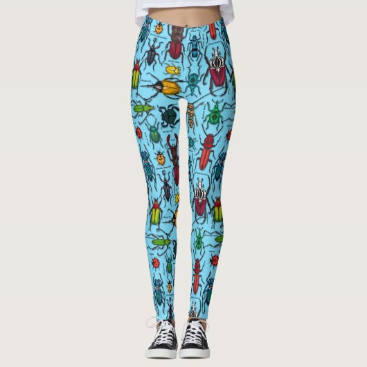Blauwbijen Leggings (Voorkant)