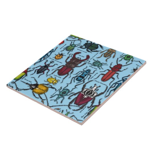 Blauwbijen Tegeltje (Zijkant)