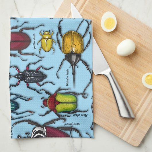 Blauwbijen Theedoek (Quarter Fold)