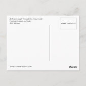 Blauwbijen voor de ziekte van Alzheimer Briefkaart (Achterkant)