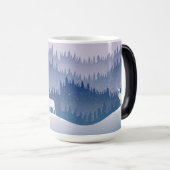 Blauwbijen winter kerstmis magische mok (Voorkant rechts)