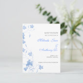 Blauwbijlen - Blauw opslaan op datum Save The Date (Staand voorkant)