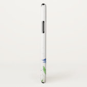 Blauwblaasblauw florale waterverf bossen Case-Mate iPhone case (Achterkant / rechts)