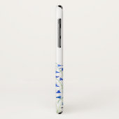 Blauwblaasblauw florale waterverf bossen Case-Mate iPhone case (Achterkant/links)