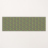 Blauwblaasjes op bruin yogamat (Voorkant (horizontaal))