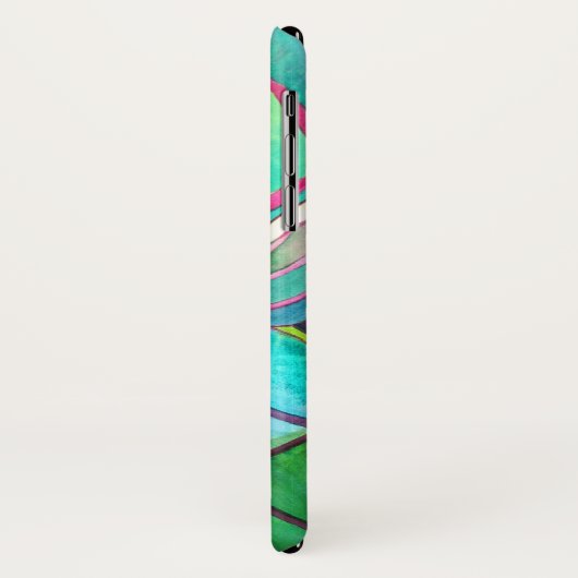 Blauwblad Hawaii Tropische bladbladerkunst Case-Mate iPhone Case (Achterkant/links)