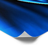 Blauwblauw Gloed Teeth Bite & Gums Dentist Poster (Hoek)